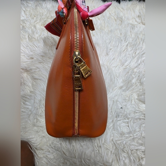 Prada Orange Leather Women's Hand Bag - Picture 9 of 16